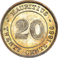 20 cents - British colony