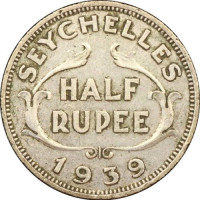 1/2 rupee - British Colony