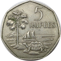5 rupees - British Colony