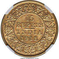 15 rupees - British India