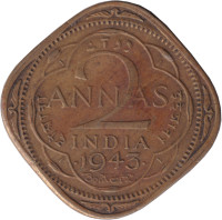 2 annas - British India