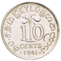 10 cents - Ceylon