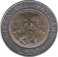 500 lire - Citad of Vatican
