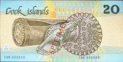 20 dollars - Cook Islands