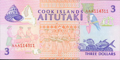 3 dollars - Cook Islands
