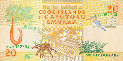 20 dollars - Cook Islands