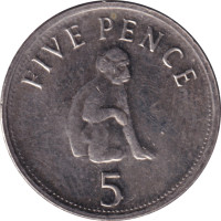 5 pence - Décimal Pound