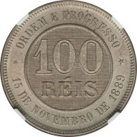 100 reis - Empire of Brazil