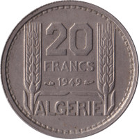 20 francs - French Colony