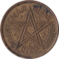 2 francs - French Protectorate