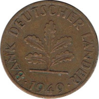 1 pfennig - German Federal Republic
