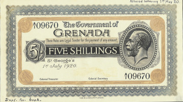 5 shillings - Grenada