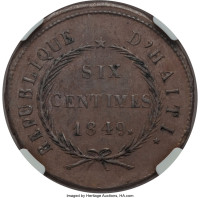 6 centimes - Haiti