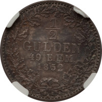 1/2 gulden - Hohenzollern-Prussia