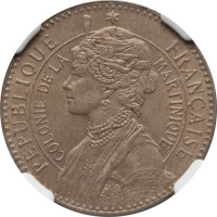 50 centimes - Martinique