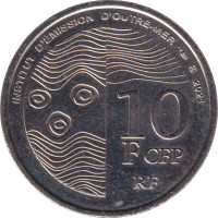 10 francs - Pacific Franc