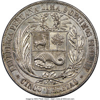 5 pesetas - Peru