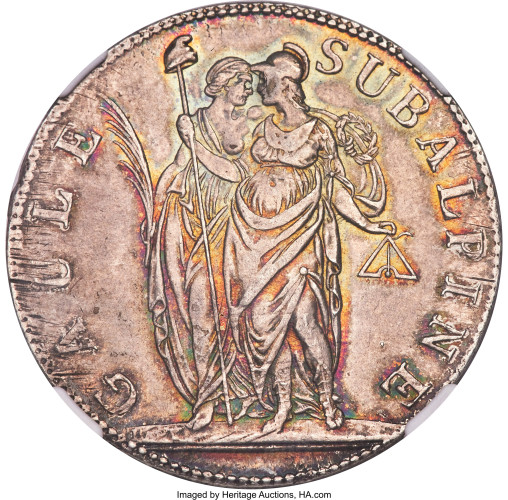5 francs - Piedmont Republic
