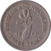 3 pence - Rhodesia and Nyasaland