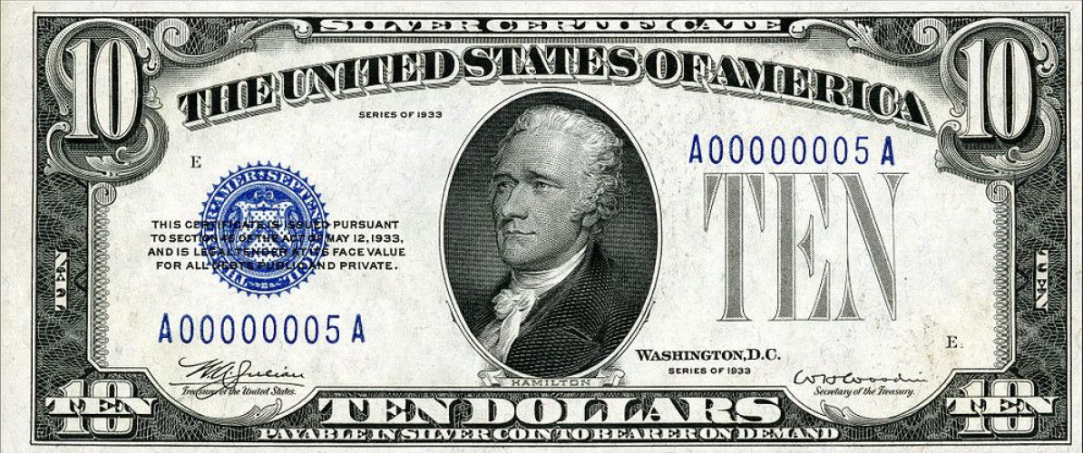 10 dollars - Petits billets