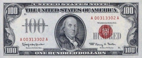 100 dollars - Petits billets