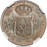 20 centavos - Spanish Colony