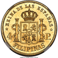 4 pesos - Spanish Colony