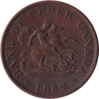 1/2 penny - Upper Canada