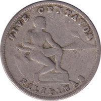 5 centavos - U.S. Administration