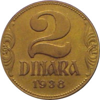2 dinara - Yugoslavia