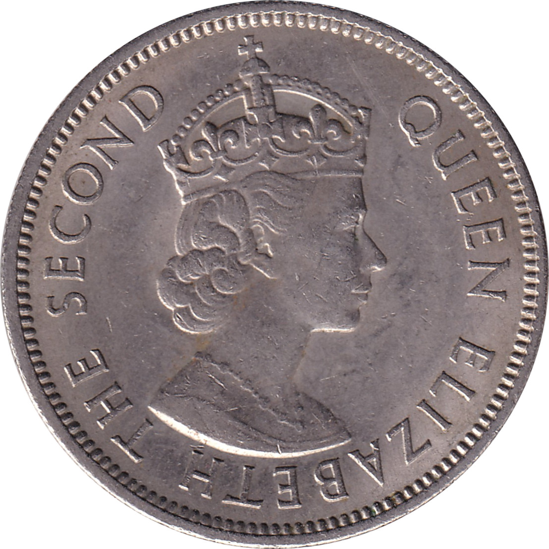 50 cents - Elizabeth II - Buste colonial