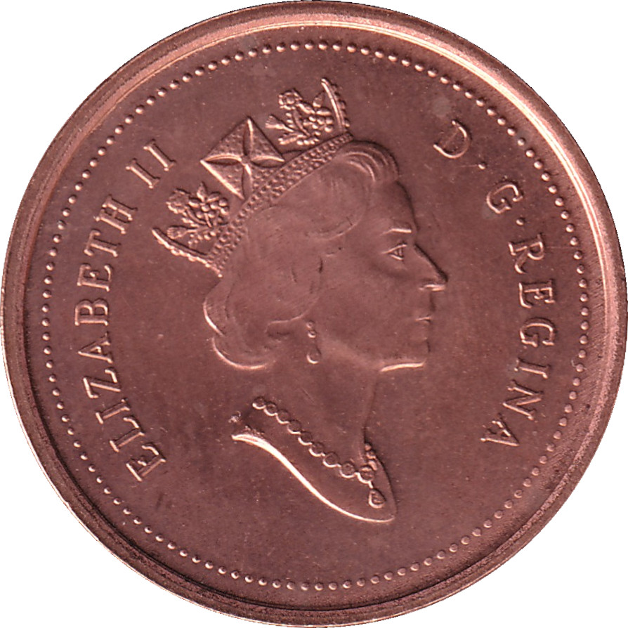 1 cent - Elizabeth II - Tête mature