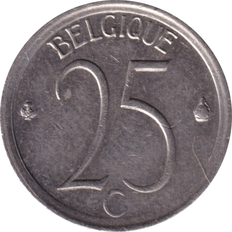 25 centimes - Baudouin
