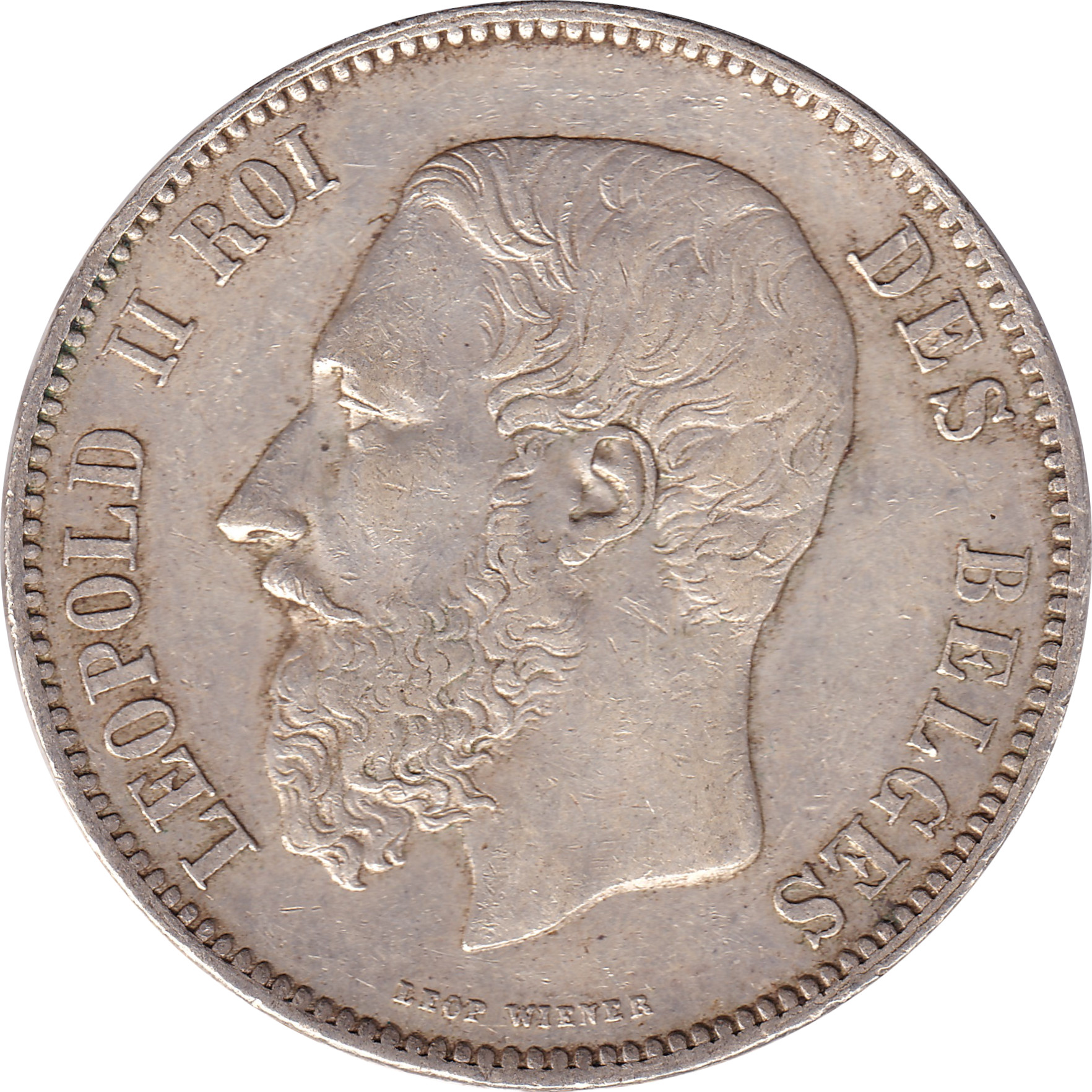 5 francs - Léopold II