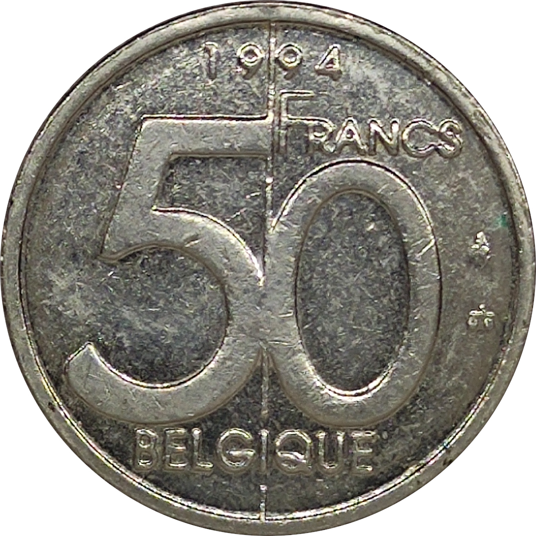 50 francs - Albert II