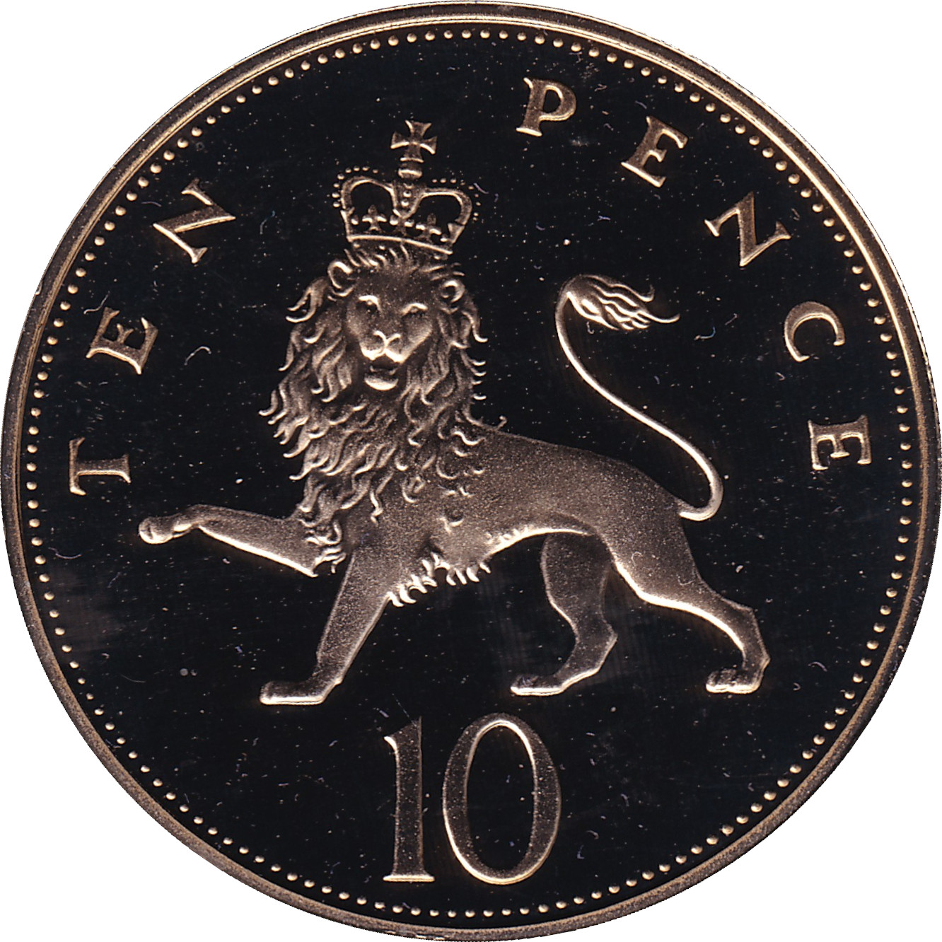 10 pence - Elizabeth II - Young bust