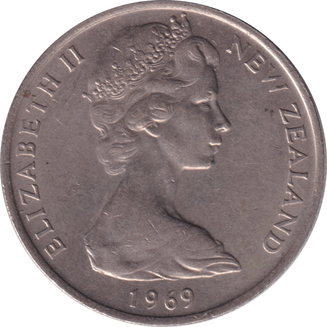 10 cents - Elizabeth II - Young bust