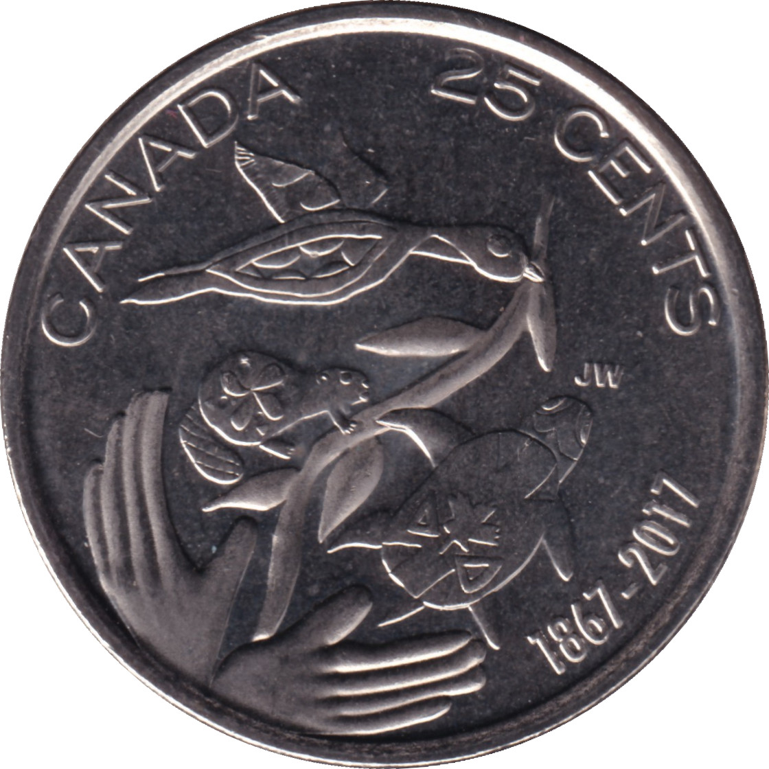 25 cents - Confédération - 150 ans