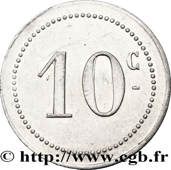 10 centimes - Bône - Aluminium - Daté