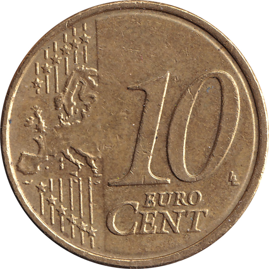 10 eurocents - Lire irlandaise