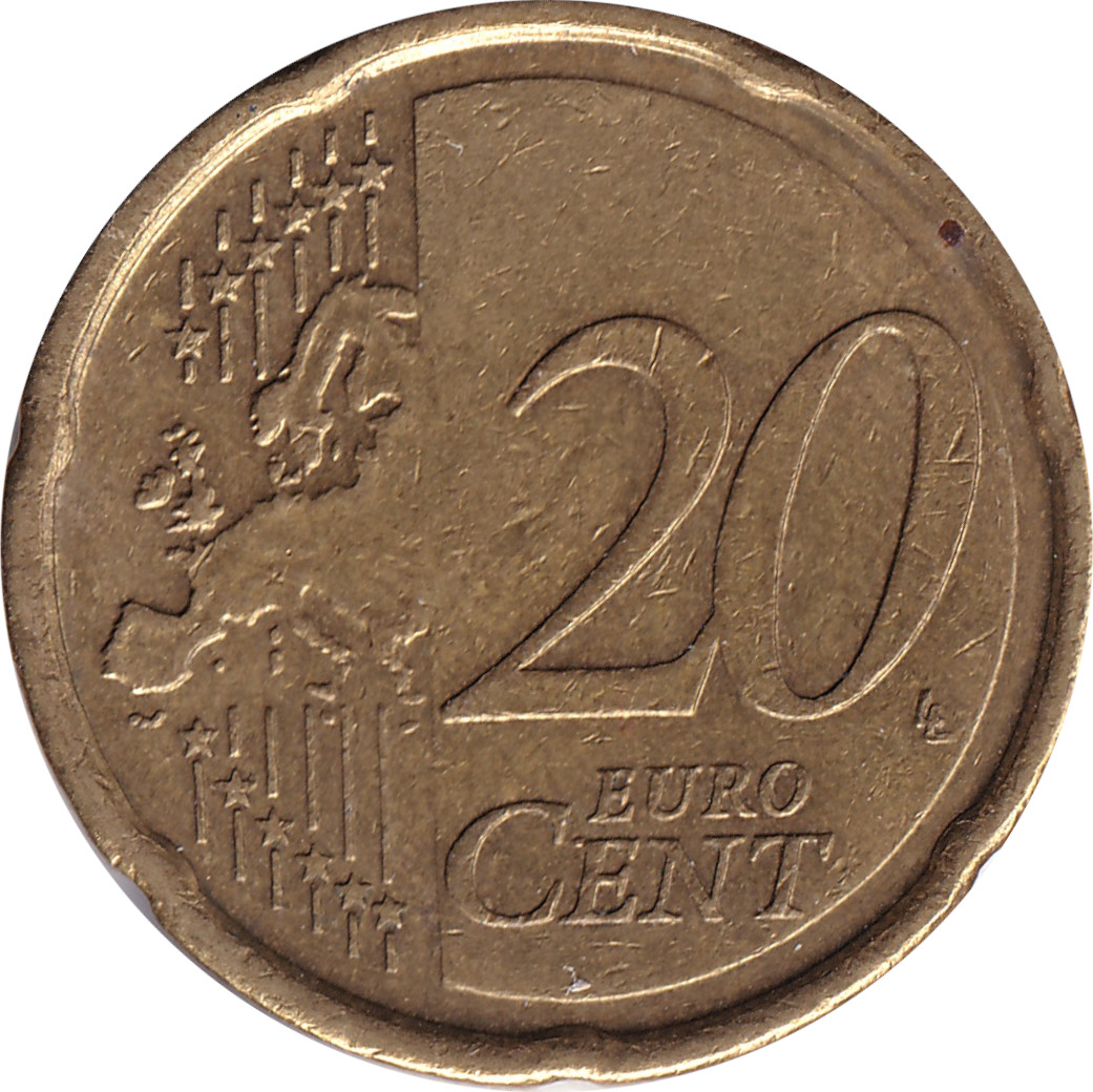 20 eurocents - Lire irlandaise