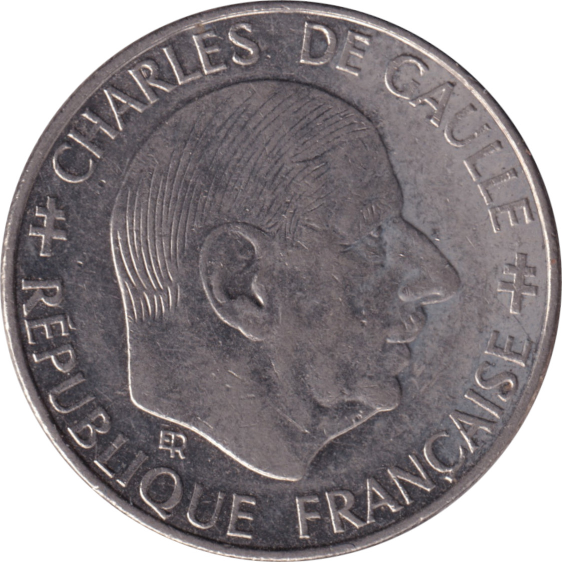 1 franc - Charles De Gaulle - 40 years - Légère