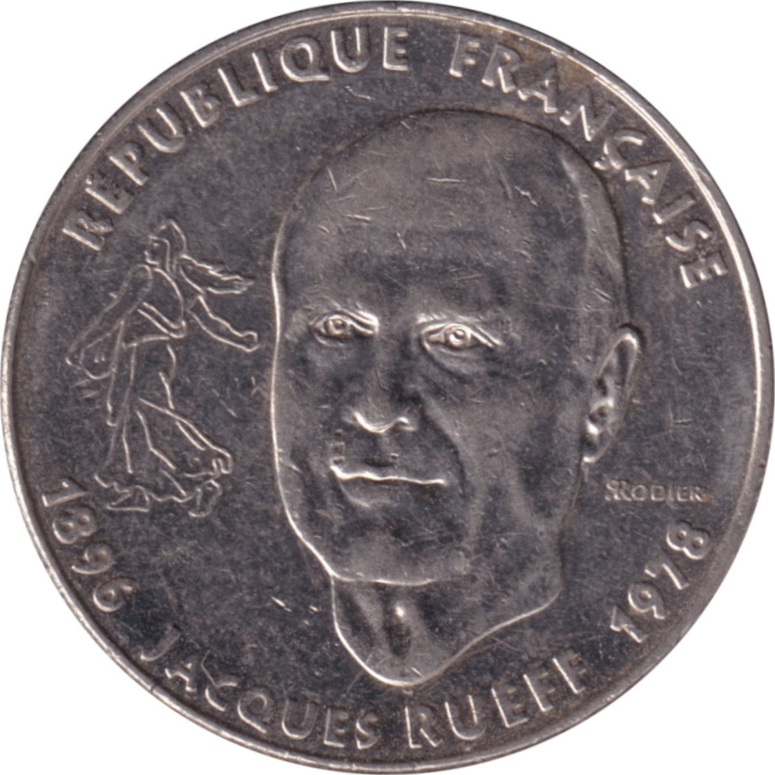 1 franc - Jacques Rueff