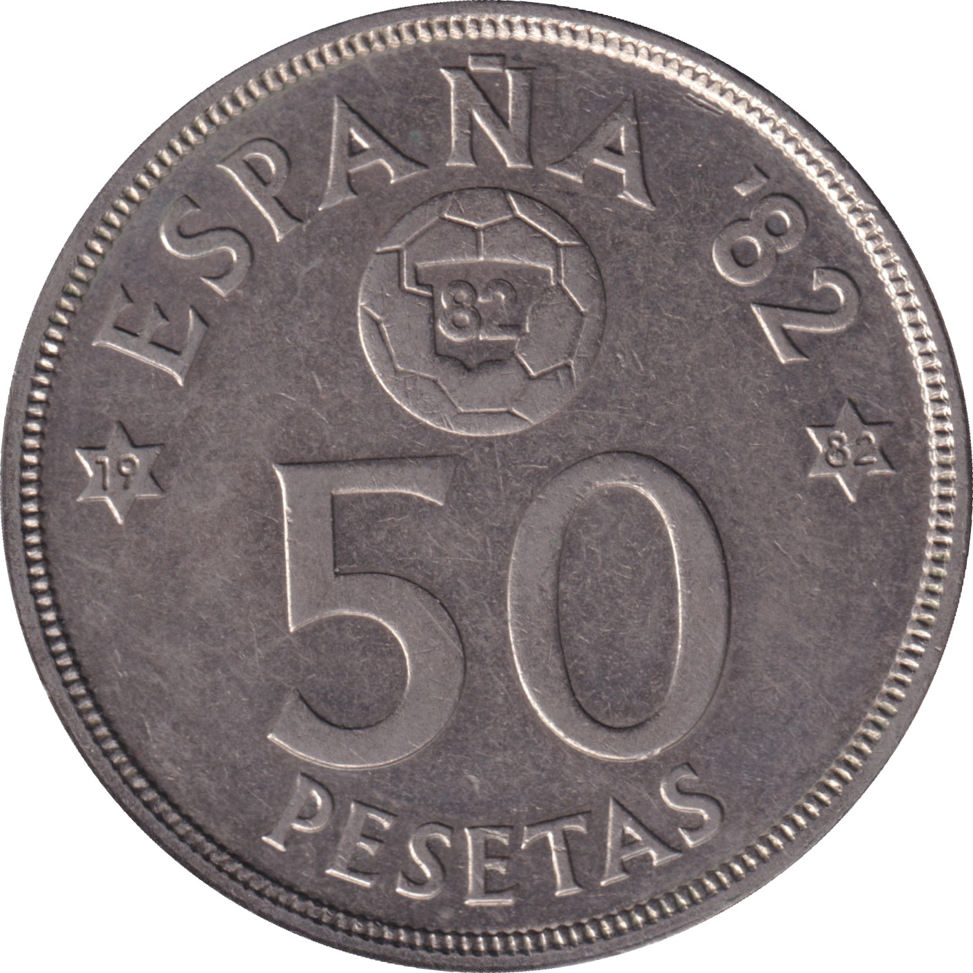 50 pesetas - Juan Carlos I - Coupe du Monde