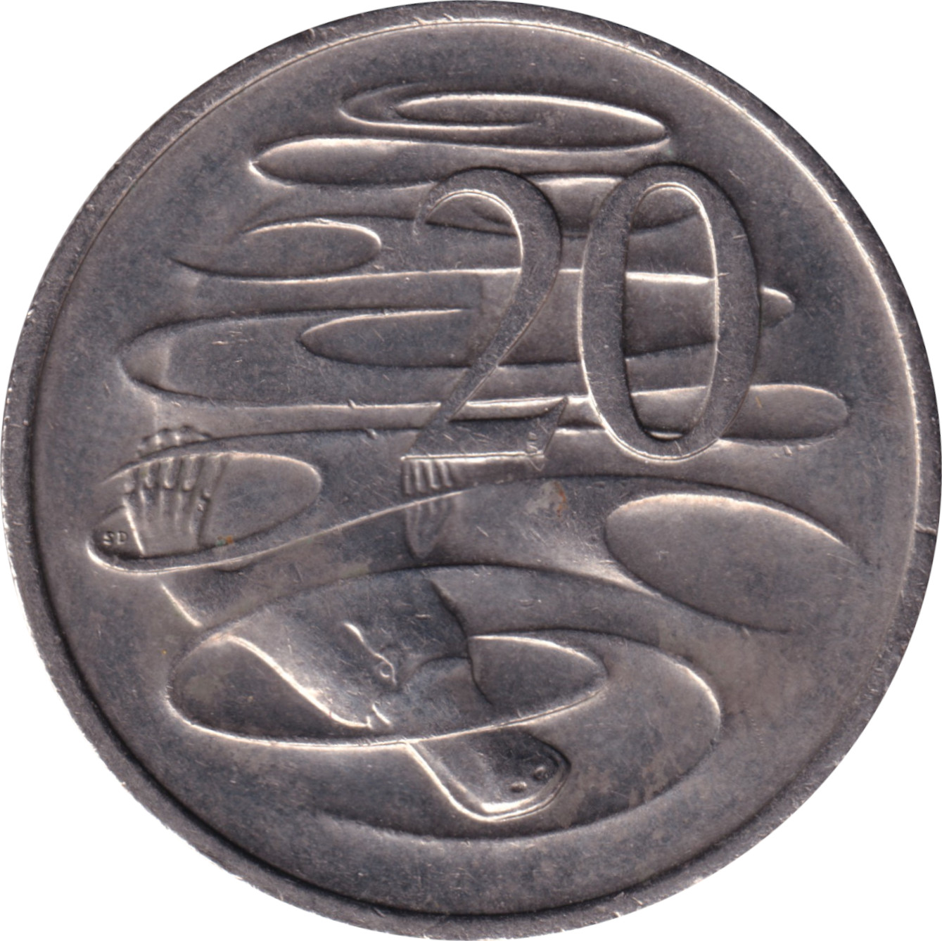 20 cents - Elizabeth II - Mature head