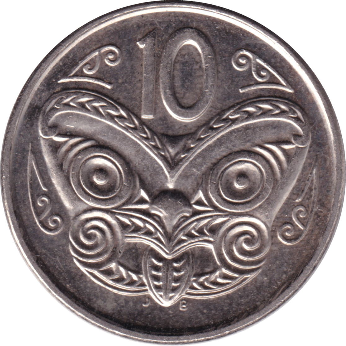 10 cents - Elizabeth II - Tête agée - Type 1