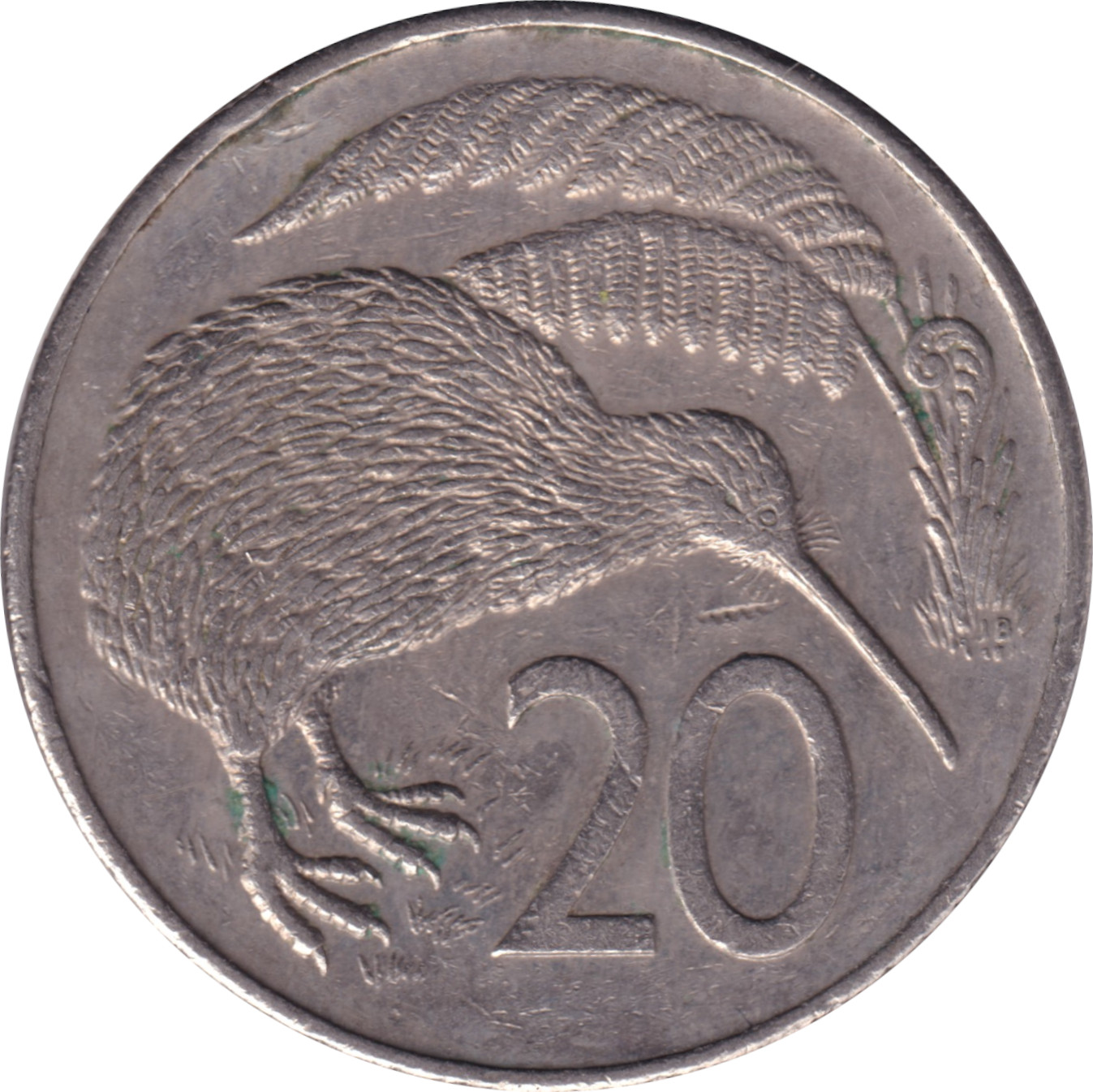 20 cents - Elizabeth II - Young bust