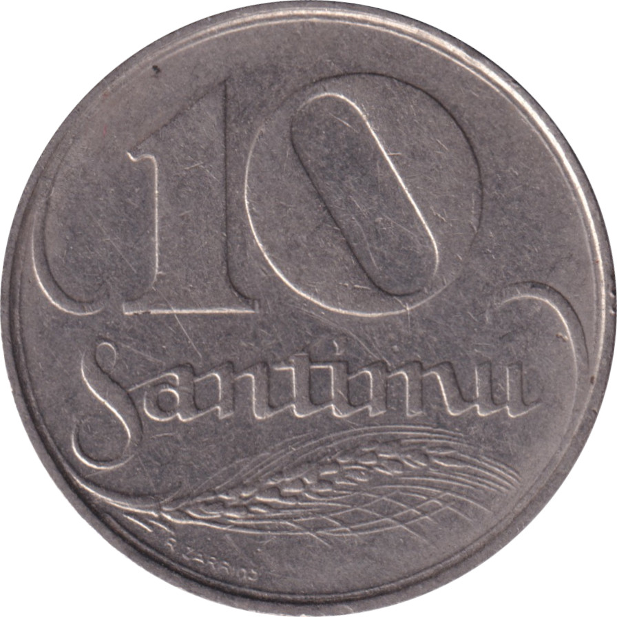 10 santimi - Armoiries
