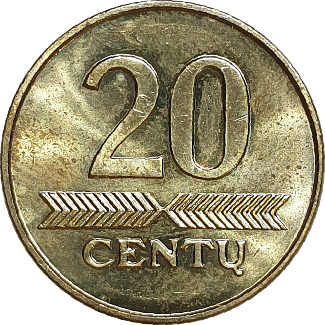 20 centu - Chevalier - Laiton