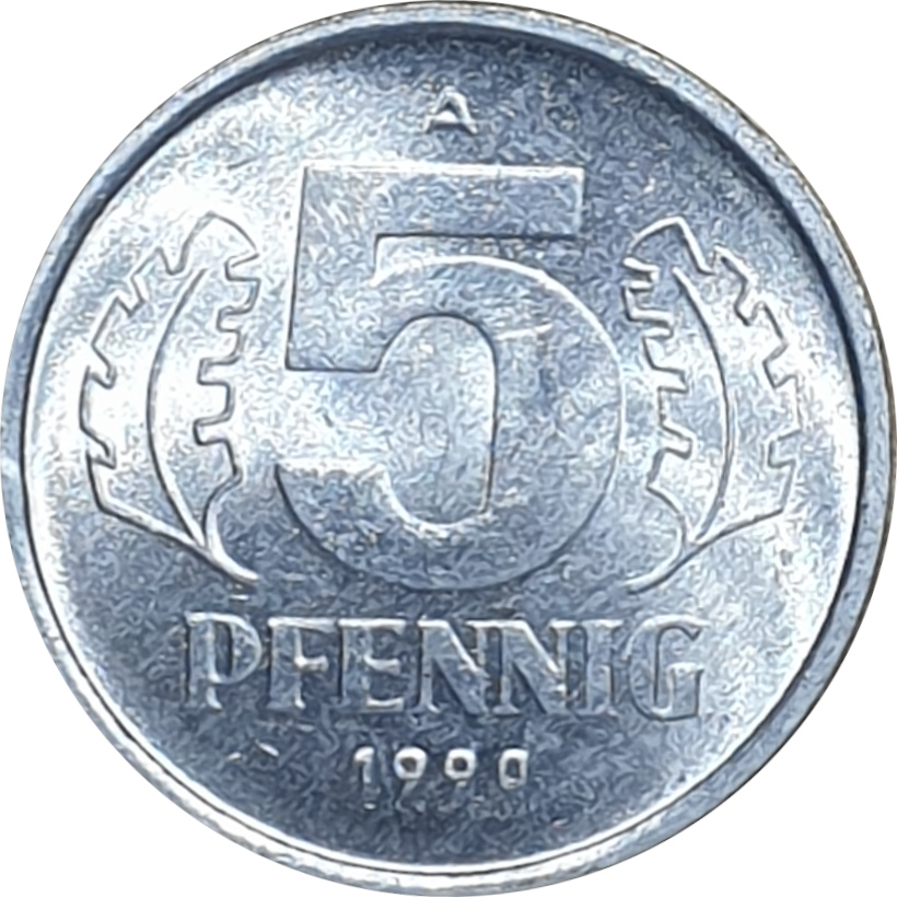 5 pfennig - Emblem - Small emblem